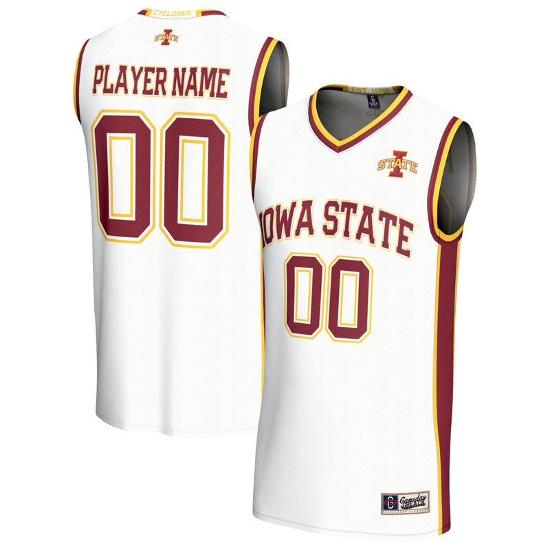Iowa State Cyclones GameDay Greats Lightweight Collegiate Basketball NIL Pick-A-Player Fashion Jersey - White