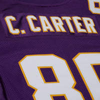 Minnesota Vikings Cris Carter Mitchell & Ness Purple 2001 Authentic Throwback Jersey