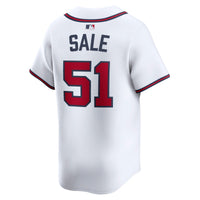 Atlanta Braves Chris Sale Nike White Home Limited Player Jersey