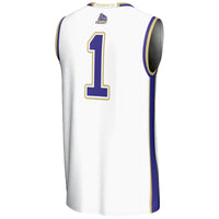 #1 James Madison Dukes GameDay Greats Lightweight Basketball Jersey - White