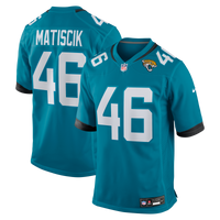 Jacksonville Jaguars Ross Matiscik Nike Teal Game Jersey