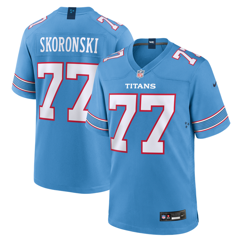 Tennessee Titans Peter Skoronski Nike Light Blue Game Jersey