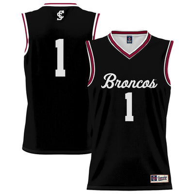 #1 Santa Clara Broncos GameDay Greats Lightweight Collegiate Basketball Fashion Jersey - Black