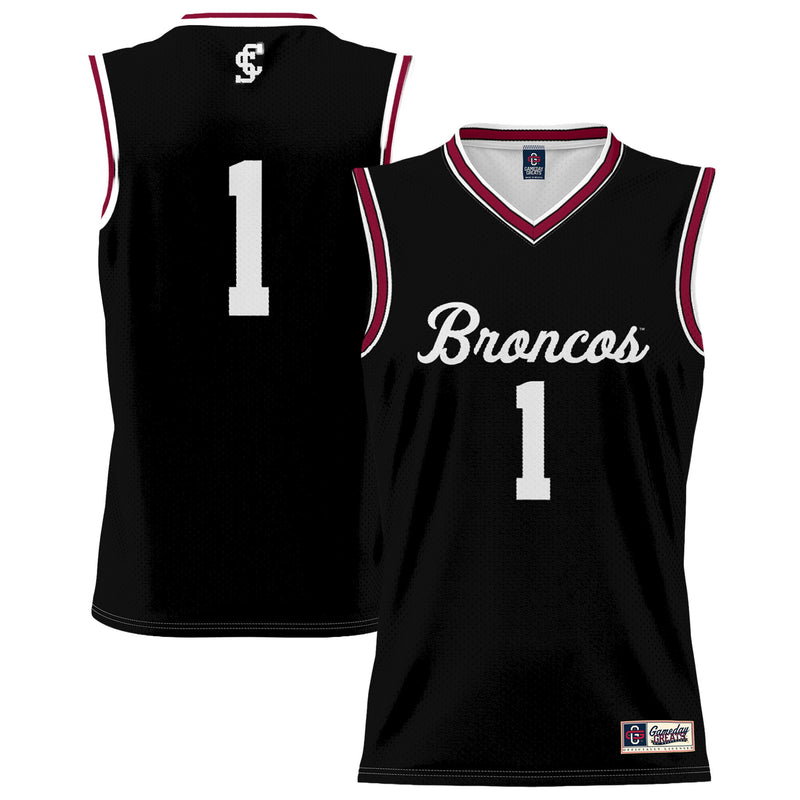 #1 Santa Clara Broncos GameDay Greats Lightweight Collegiate Basketball Fashion Jersey - Black