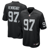 Las Vegas Raiders Tonka Hemingway Nike Black Team Game Jersey