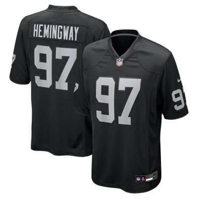 Las Vegas Raiders Tonka Hemingway Nike Black Team Game Jersey