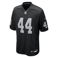 Las Vegas Raiders Tommy Eichenberg Nike Black Team Game Jersey