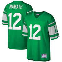 New York Jets Joe Namath Mitchell & Ness Green Big & Tall 1968 Retired Player Replica Jersey
