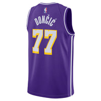 Los Angeles Lakers Jordan Brand Statement Edition Swingman Jersey - Purple - Luka Doncic -