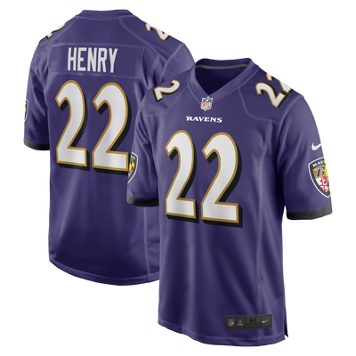 Baltimore Ravens Derrick Henry Nike Purple Game Player Jersey