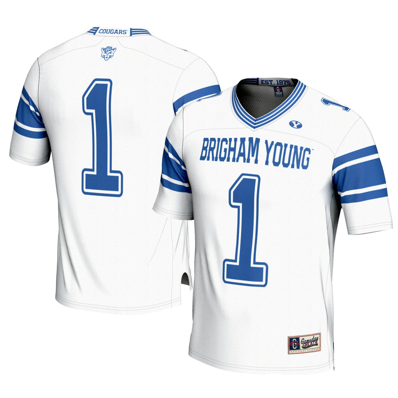 #1 BYU Cougars GameDay Greats Football Jersey - Cardinal