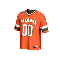 Miami Hurricanes GameDay Greats Adult Lightweight Collegiate Football NIL Pick-A-Player Fashion Jersey - Orange