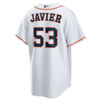 Houston Astros Cristian Javier Nike White Home Replica Jersey