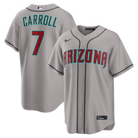 Arizona Diamondbacks Corbin Carroll Nike Gray Road Replica Jersey