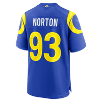 Los Angeles Rams Bill Norton Nike Royal Team Game Jersey