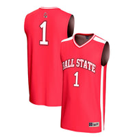 #1 Ball State Cardinals GameDay Greats Adult Lightweight Collegiate Basketball Fashion Jersey - Cardinal