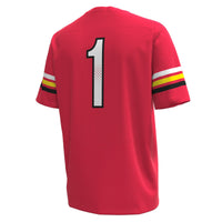 #1 Maryland Terrapins Under Armour Replica Football Jersey - Red