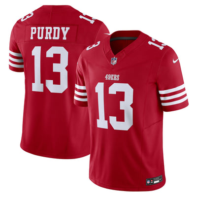 San Francisco 49ers Brock Purdy Nike Scarlet Vapor F.U.S.E. Limited Jersey