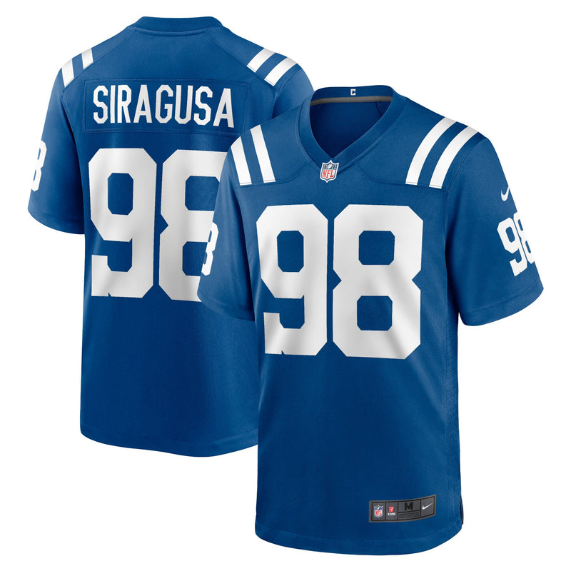 Indianapolis Colts Tony Siragusa Nike Royal Game Retired Player Jersey