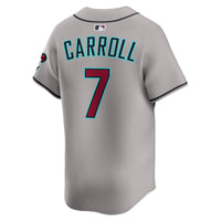 Arizona Diamondbacks Corbin Carroll Nike Gray Road Limited Player Jersey