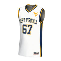 West Virginia Mountaineers GameDay Greats Lightweight Collegiate Basketball Fashion Jersey - White