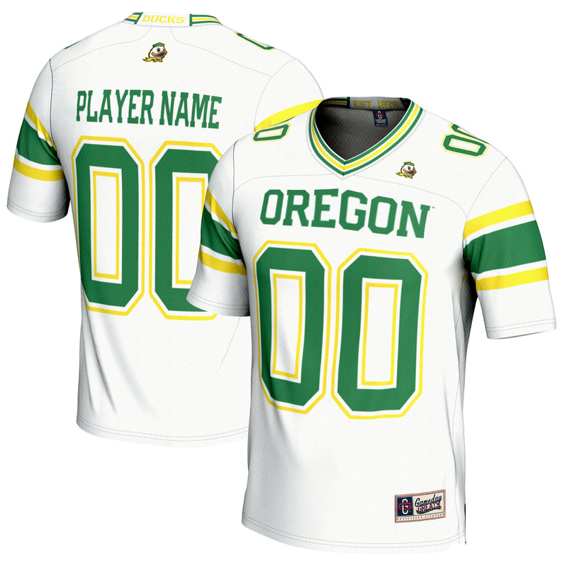 Oregon Ducks GameDay Greats NIL Pick-A-Player Football Jersey - White