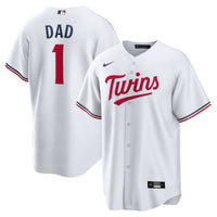 Minnesota Twins Nike White #1 Dad Home Replica Jersey