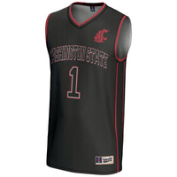 #1 Washington State Cougars GameDay Greats Lightweight Basketball Jersey - Black