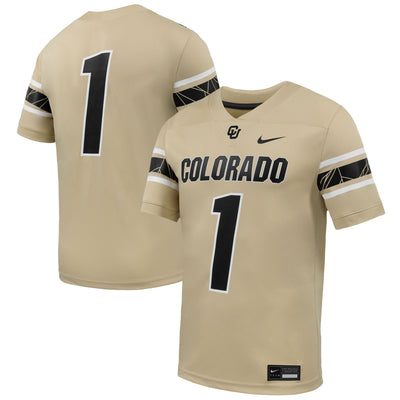 #1 Colorado Buffaloes Nike Alternate Game Football Jersey - Gold