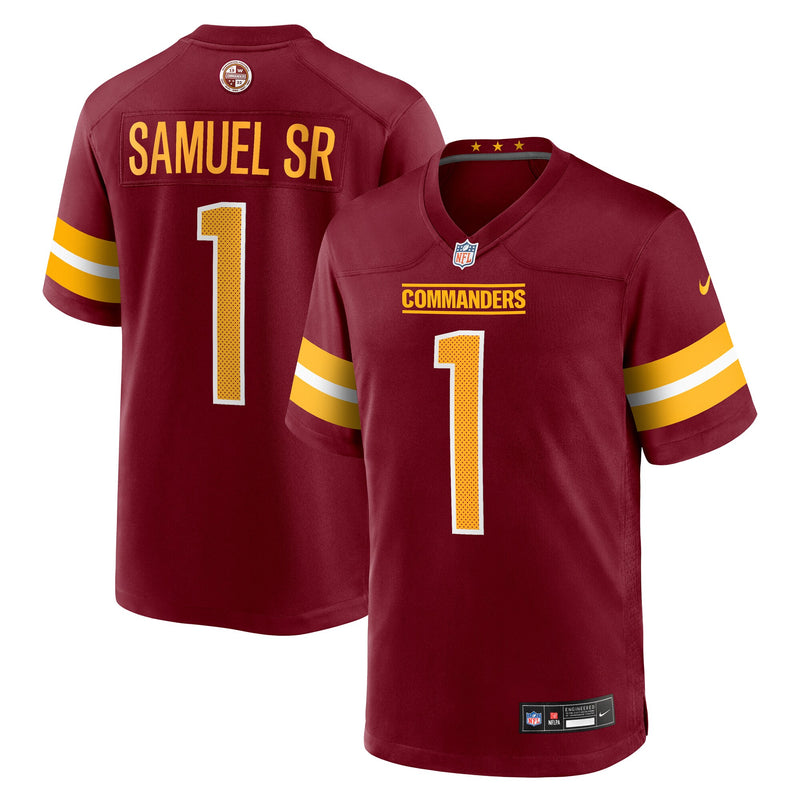 Washington Commanders Deebo Samuel Sr Nike Burgundy Game Player Jersey