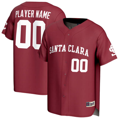Santa Clara Broncos GameDay Greats Lightweight Collegiate Baseball NIL Pick-A-Player Fashion Jersey - Red