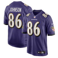 Baltimore Ravens Cornelius Johnson Nike Purple Team Game Jersey