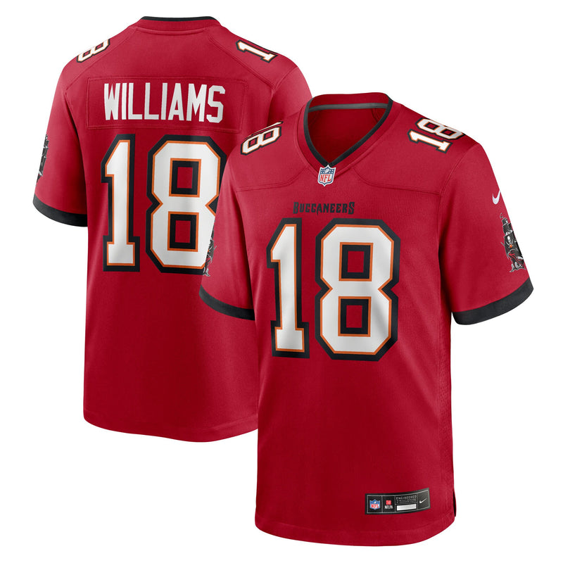 Tampa Bay Buccaneers Josh Williams Nike Red Team Game Jersey