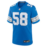 Detroit Lions Penei Sewell Nike Blue Game Jersey