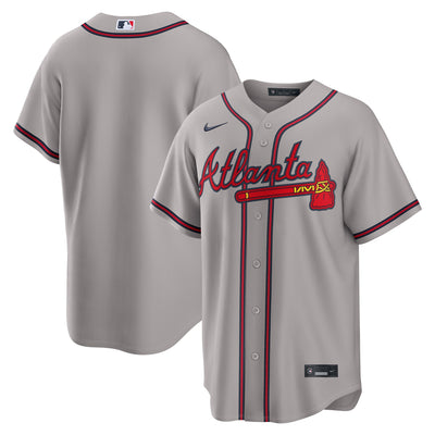 Atlanta Braves Nike Gray Road Replica Jersey