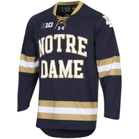 Under Armour Navy Notre Dame Fighting Irish UA Replica Hockey Jersey