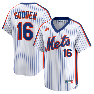 New York Mets Dwight Gooden Nike White Cooperstown Collection Limited Jersey