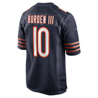 Chicago Bears Luther Burden III Nike Navy Team Game Jersey