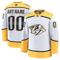 Nashville Predators Fanatics White Away Premium Custom Jersey