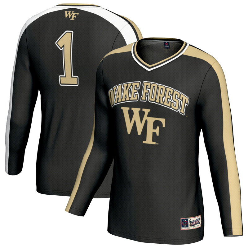 Wake Forest Demon Deacons GameDay Greats #1 Lightweight Volleyball Fashion Jersey - Black