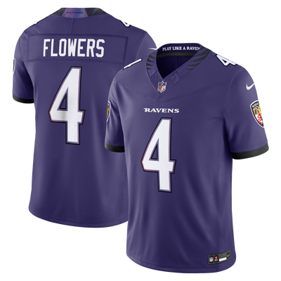 Baltimore Ravens Zay Flowers Nike Purple Team Vapor F.U.S.E. Stitched Limited Jersey