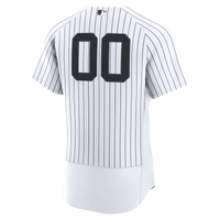 New York Yankees Nike White Home Authentic Custom Jersey