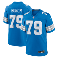 Detroit Lions Larry Borom Nike Blue Team Game Jersey