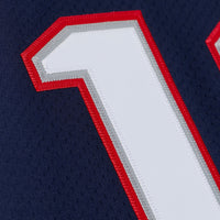 New England Patriots Tom Brady Mitchell & Ness Navy Super Bowl XXXVI Authentic Throwback Jersey