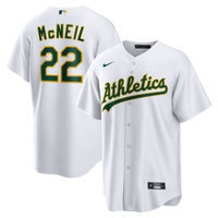 Athletics Jeff McNeil Nike White Home Replica Jersey