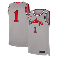 #1 Ohio State Buckeyes Nike Alternate Replica Basketball Jersey - Gray
