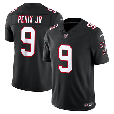 Atlanta Falcons Michael Penix Jr. Nike Black Alternate Throwback Vapor F.U.S.E. Stitched Limited Jersey