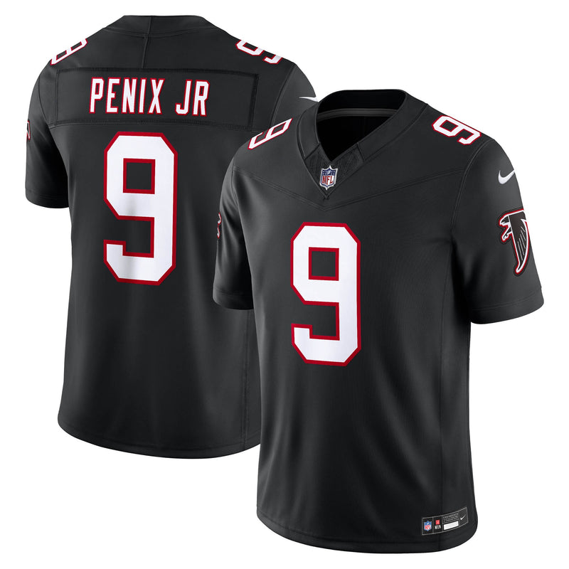 Atlanta Falcons Michael Penix Jr. Nike Black Alternate Throwback Vapor F.U.S.E. Stitched Limited Jersey