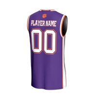 Clemson Tigers GameDay Greats Lightweight Collegiate Basketball NIL Pick-A-Player Fashion Jersey - Purple