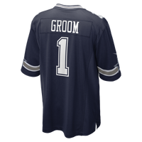 Dallas Cowboys Number 1 Groom Nike Navy Game Jersey
